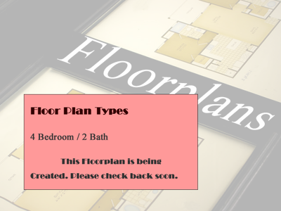 Four Bedroom / Two Bath - 2,016 Sq.Ft.*